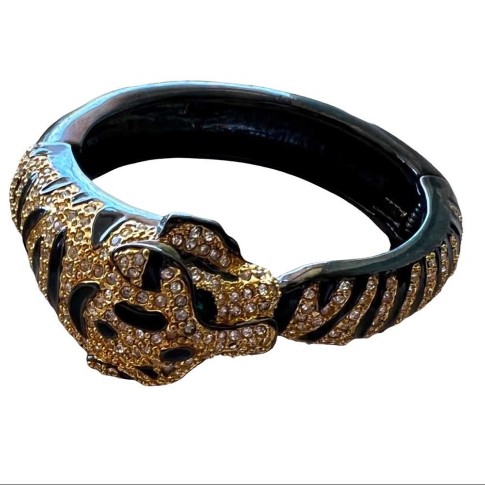 MADE IN THE DEEP SOUTH 1950s Tiger Bangle Black Gold Medium